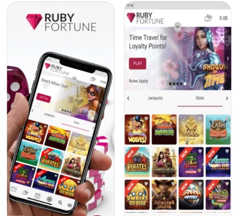 PlayCheck vous aide à choisir Ruby Fortune pour vos jeux